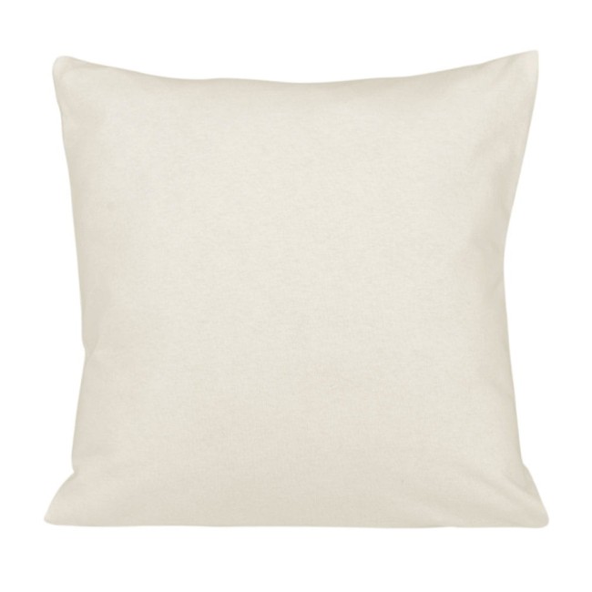  Kremowa klasyczna poszewka jersey 40x40 cm z zamkiem błyskawicznym 
