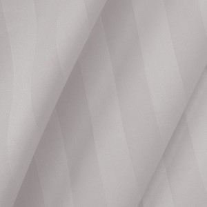 Poszewka bambusowa satyna bawełniana 70x80 z listwą Bamboo paski, szare