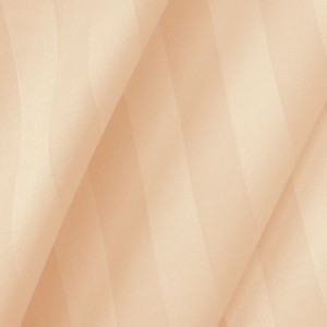 Pościel bambusowa satyna bawełniana 220x200 Bamboo paski, beżowa