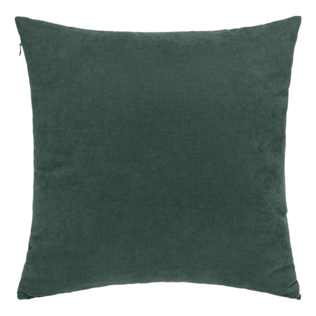  Zielona gładka zamszowa poszewka dekoracyjna 40x40 cm 