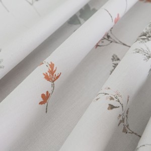 Pościel satyna bawełniana 220x200 Luxury Premium Perimelis biało szara w delikatne kwiatki
