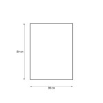 Ręcznik przedszkolny dla dziecka w kształcie prostokąta o wymiarach 30x50 cm, w kolorze jasnoszarym, z motywem królika.