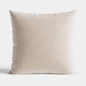Poszewka welwetowa 40x40 dekoracyjna Velvi, kremowa
