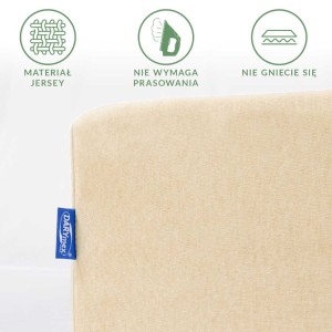 Prześcieradło jersey z gumką 120x200 kolor jasny beż PREMIUM