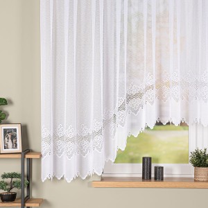 Firana gotowa MODESTA żakardowa, 400x160 cm, biała