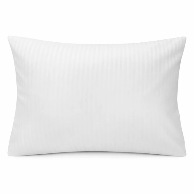  Klasyczna biała hotelowa poszewka na poduszkę w 4 mm paski 50x60 cm 