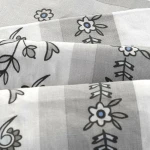 Pościel bawełniana 140x200 Paisley Calm szara i niebieska, Cottonlove