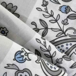 Pościel bawełniana 180x200 Paisley Calm szara i niebieska, Cottonlove