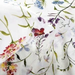 Pościel bawełniana 180x200 Wild Meadow biała w kolorowe kwiaty, Cottonlove