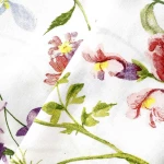 Pościel bawełniana 180x200 Wild Meadow biała w kolorowe kwiaty, Cottonlove