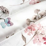 Pościel bawełniana 160x200 Soft Meadow biała w kolorowe wiosenne kwiaty, Cottonlove