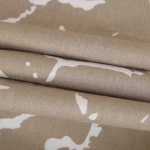 Pościel bawełniana 160x200 Mercer Beige beżowa i biała w dekoracyjny wzór, Cottonlove Exclusive
