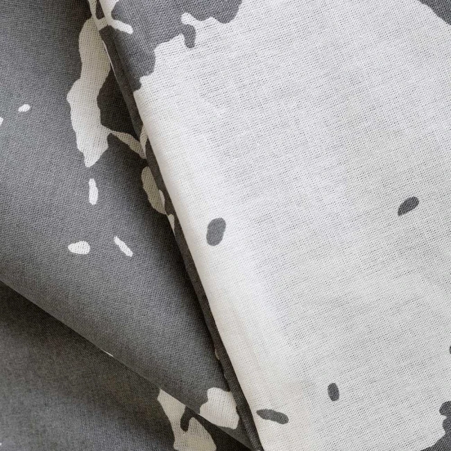 Pościel bawełniana 200x220 Mercer Grey szara i biała w dekoracyjny wzór, Cottonlove Exclusive
