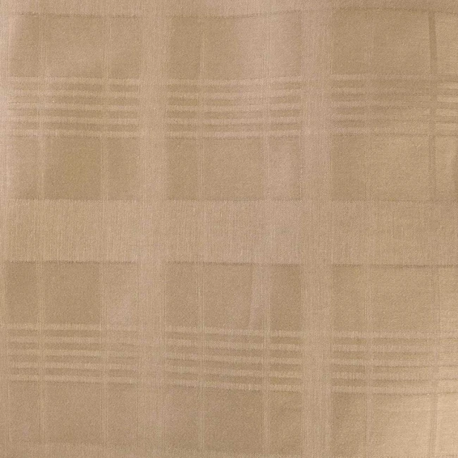 Pościel satyna bawełniana 140x200 Exclusive Marsela Light Brown, brązowa w kratkę