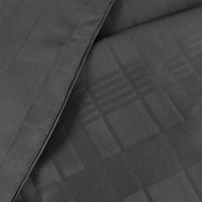 Pościel satyna bawełniana 220x200 Exclusive Marsela Anthracite, ciemno szara w kratkę