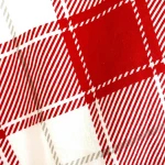 Pościel flanelowa 180x200 Skandia Red, czerwona w białą kratę, Flanelove