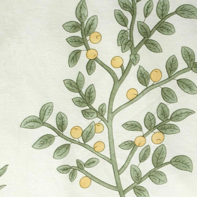 1570 (4).jpgPościel satyna bawełniana 220x200 Verbena zielona w kolorowe kwiaty i liście, Satynlove