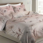 Pościel bawełniana 140x200 Blush beżowa w dmuchawce, Cottonlove
