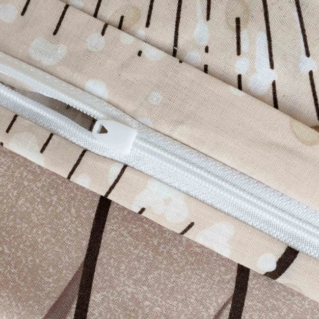 Pościel bawełniana 140x200 Blush beżowa w dmuchawce, Cottonlove