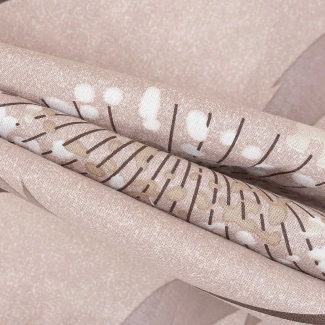 Pościel bawełniana 160x200 Blush beżowa w dmuchawce, Cottonlove