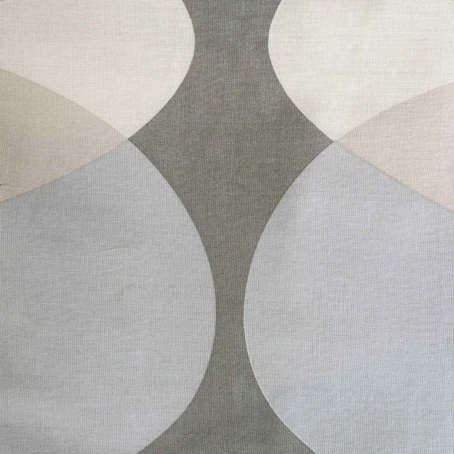 Pościel bawełniana 140x200 Forma Stone szara w geometryczny wzór, Cottonlove