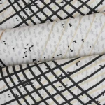 Pościel bawełniana 160x200 Flow szara w falujące linie, Cottonlove