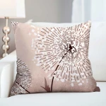 Poszewka dekoracyjna bawełniana 40x40 Blush beżowa w dmuchawce, Cottonlove