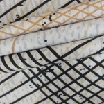 Poszewka dekoracyjna bawełniana 40x40 Flow szara w falujące linie, Cottonlove